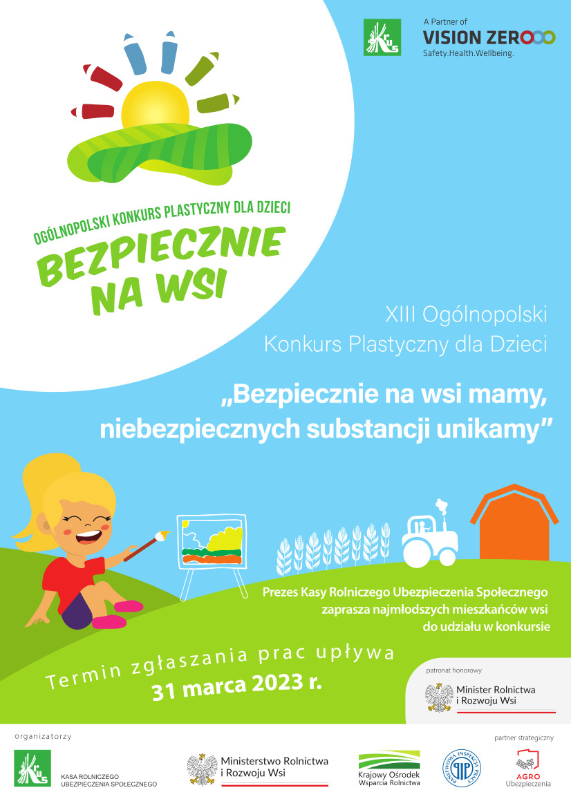 Plakat promocyjny XIII Ogólnopolski Konkurs Plastyczny dla Dzieci 