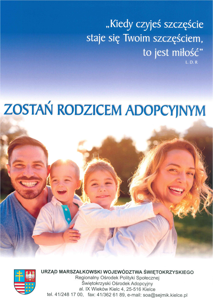 Plakat - Zostań rodzicem adopcyjnym