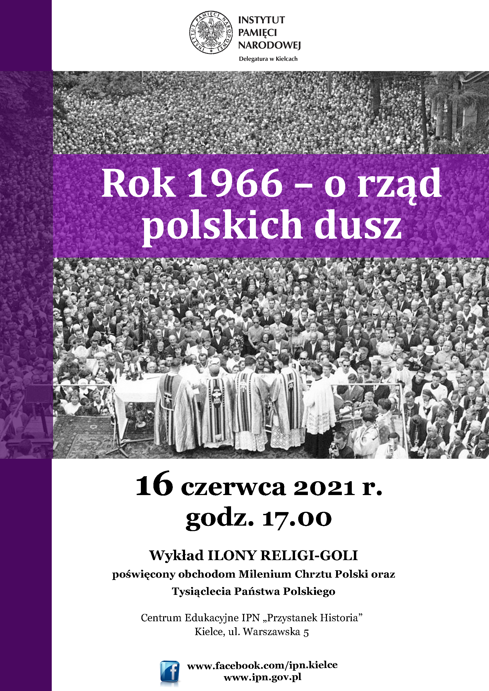 Plakat informacyjny - Rok 1966 – o rząd polskich dusz