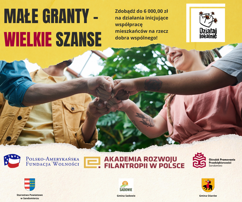 Grafika promująca Program Działaj Lokalnie 2022