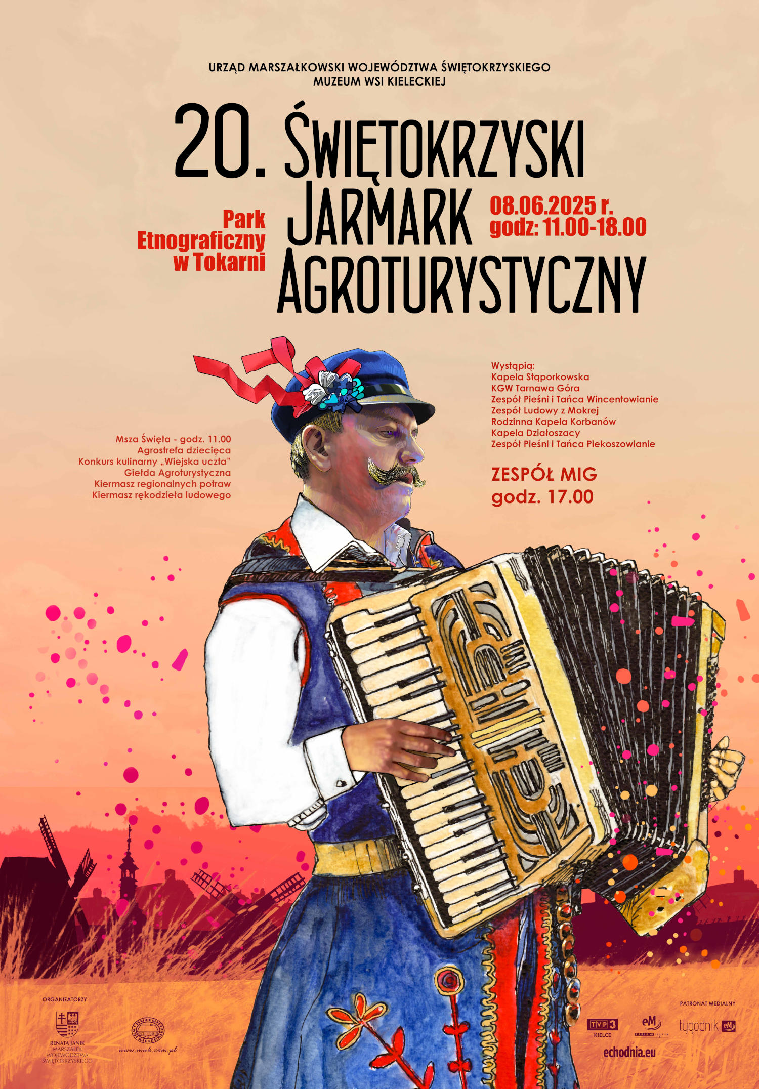 Plakat z informacjami o wydarzeniu